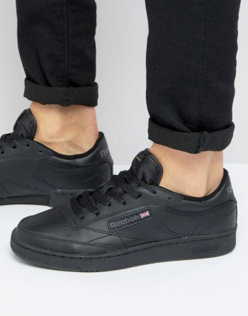 Reebok Club C Leather Crne - Muške Tenisice | 92687DHVK